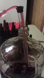 Racking Mead to Bottling Bucket
