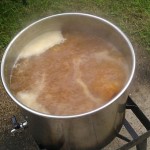 Honey saison boiling
