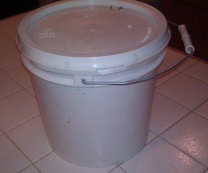 2 gallon bucket of raw honey
