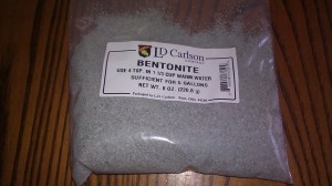 Bentonite for wedding mead