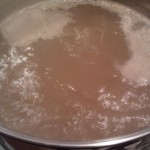 Brewing in a bag on the stove top