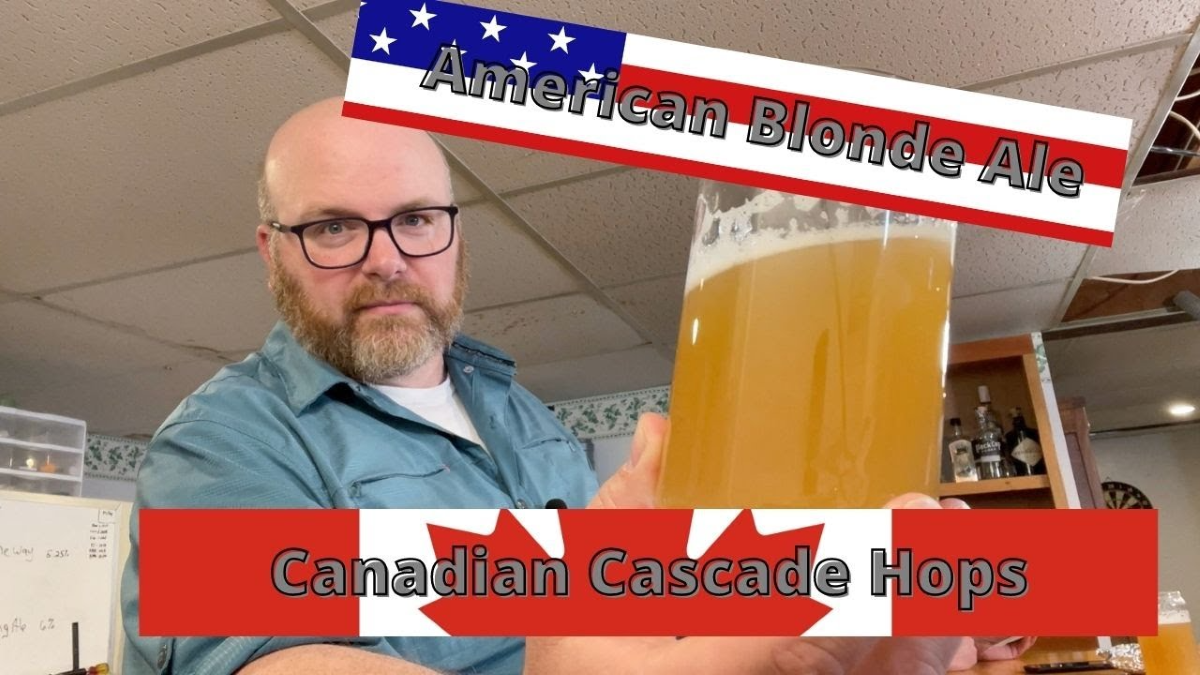 Close up of our Canadian Cascade Blonde Ale